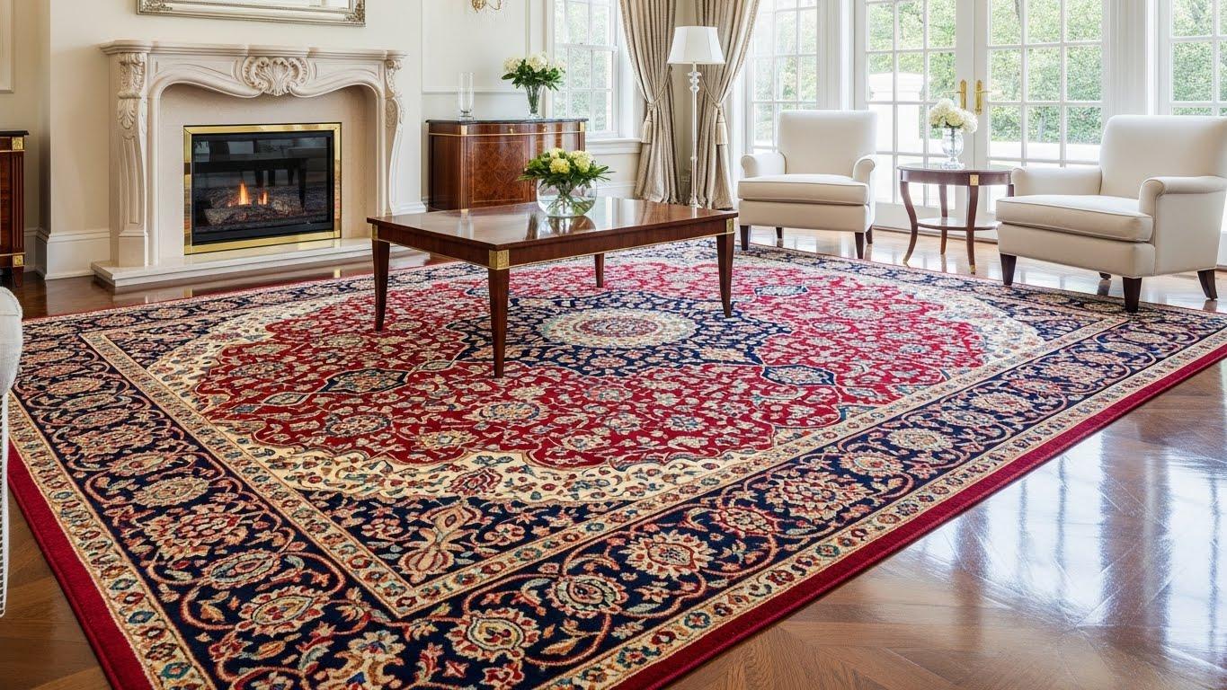 תחזוקה נכונה של שטיח יוקרתי בסלון