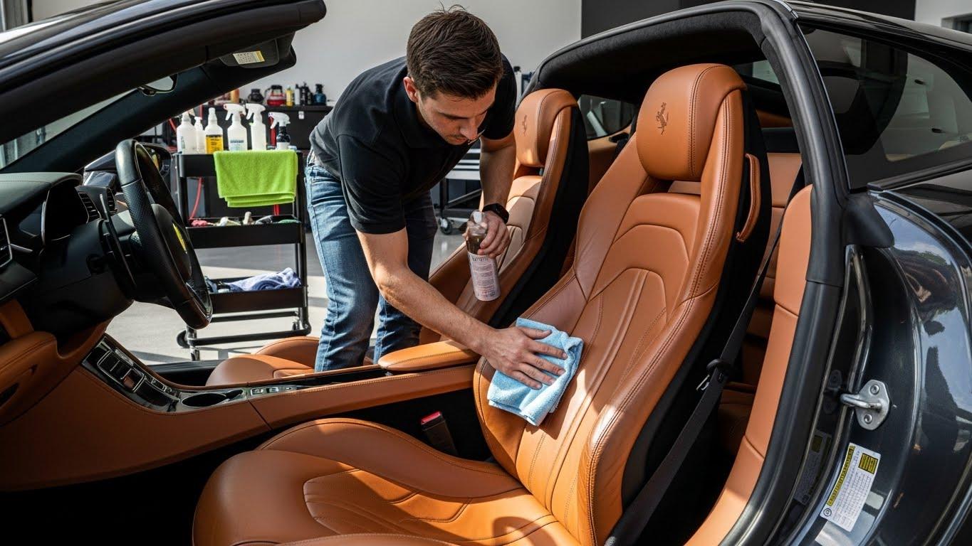 ניקוי וחיטוי מושבי רכב להסרת ריחות