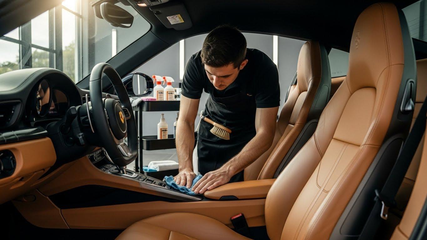 ניקוי מושבי עור לרכב - תהליך החידוש