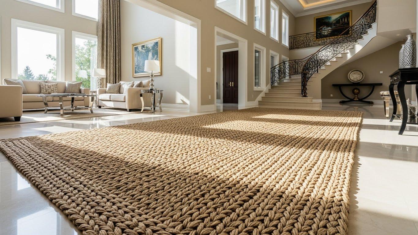 ניקוי מקצועי לשטיח חבל יוטה